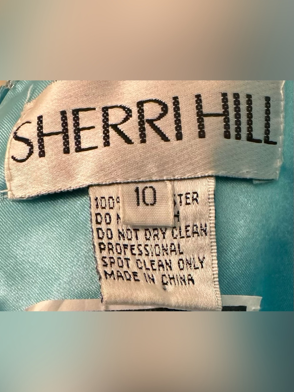 Sherri Hill Girls Size 10 Aqua Blue Formal Dress | Originally $398 - w/ tags! - Picture 5 of 8